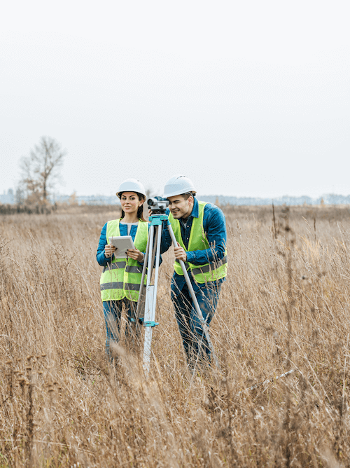 Land Surveyors in the field